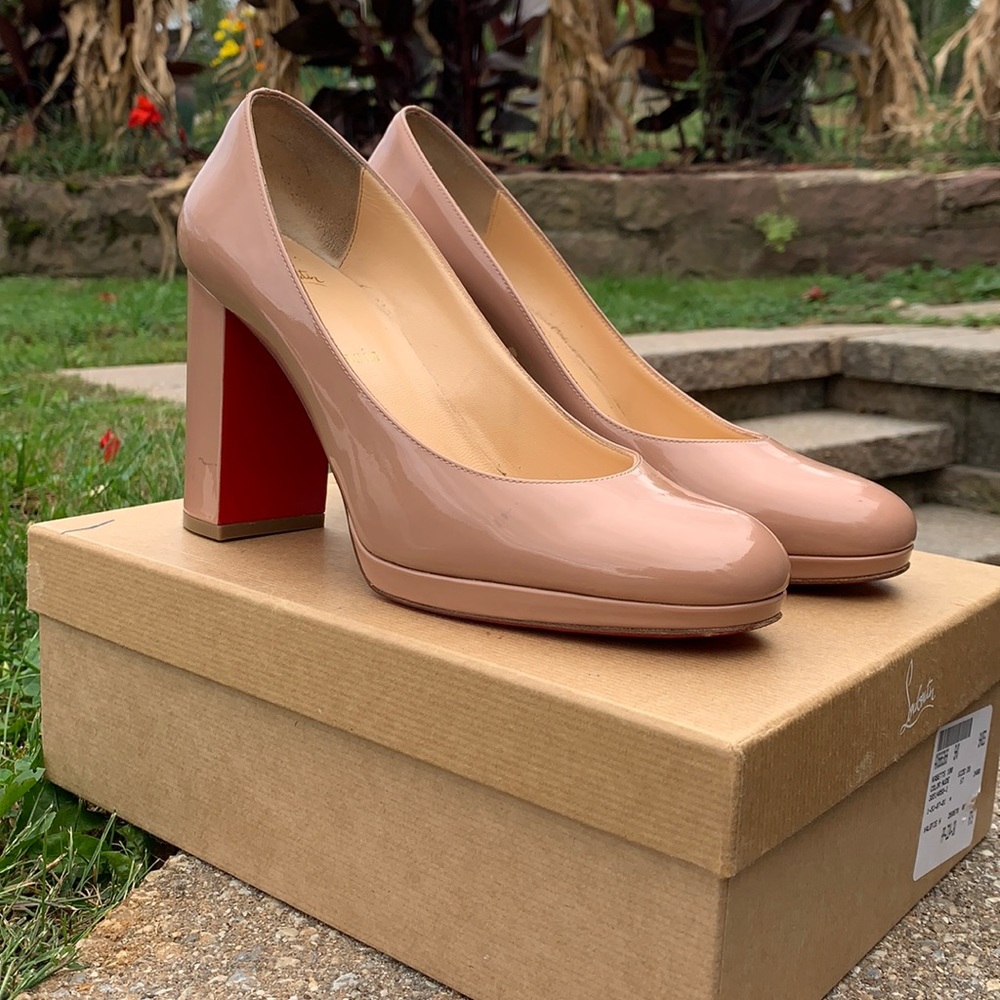 Christian Louboutin Chunky Nude Heel